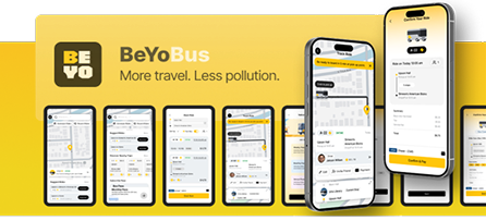 BeYoBus mobile app design